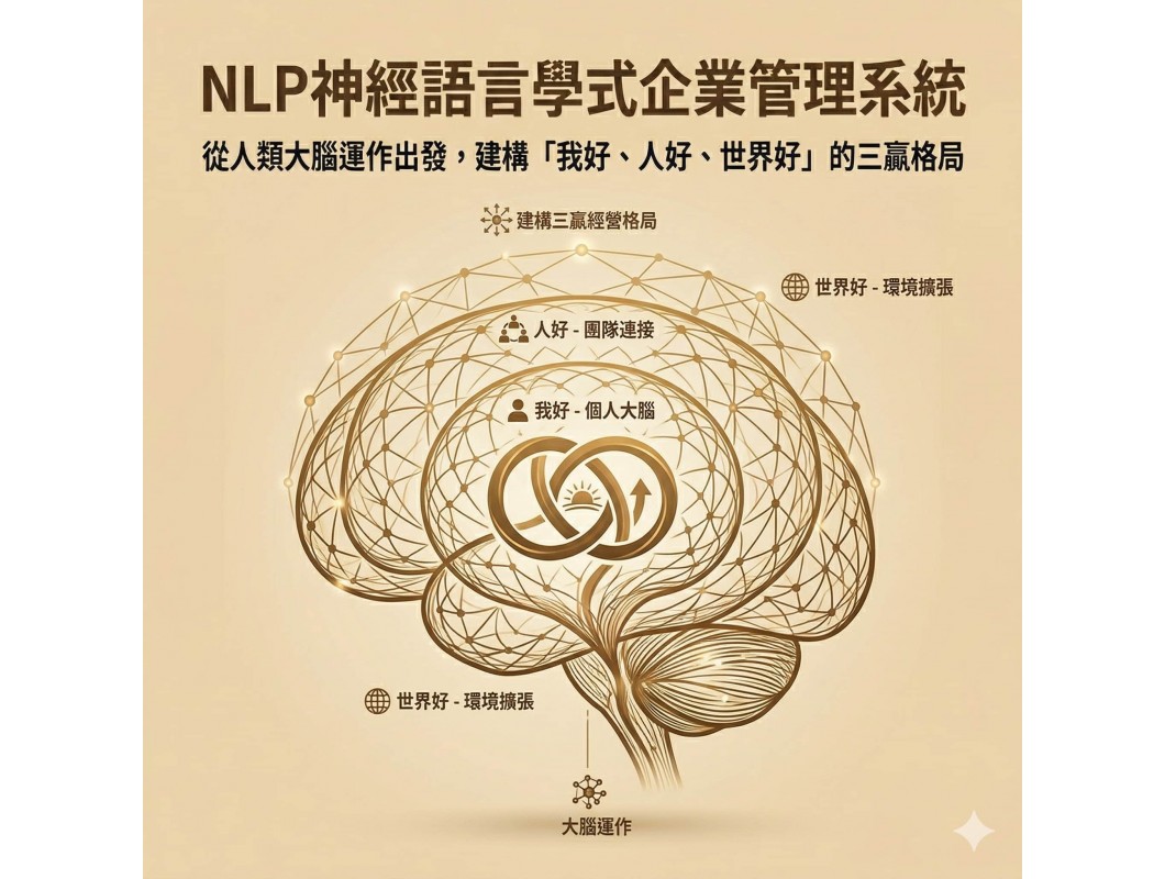 【NLP百科】從NLP神經語言學出發，建構「我好、人好、世界好」的NLP式企業管理系統