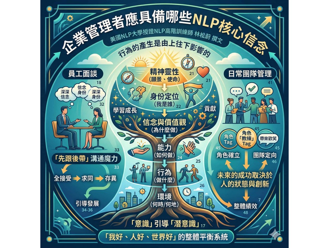 【NLP百科】企業管理者應具備哪些NLP核心信念